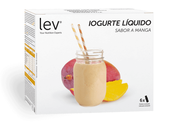 iogurte líquido sabor a manga lev