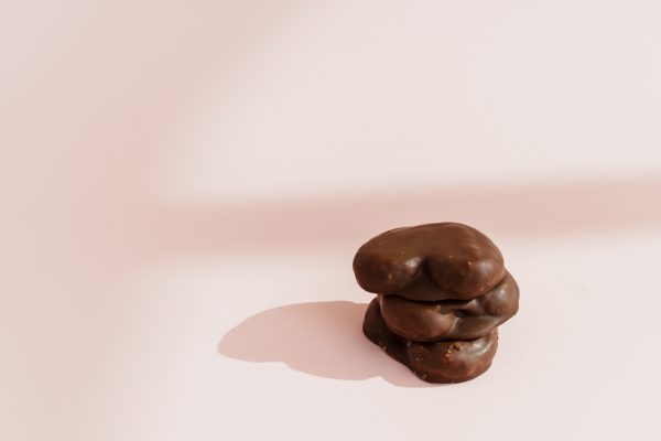 Mini Palmiers de chocolate - versão saudável, sem açúcares adicionados